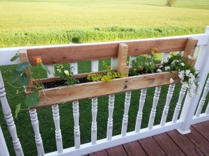 DIY Pallet Flower Boxes :: simplifythechaos.com