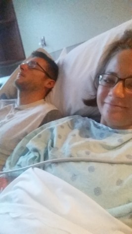 Baby #1 - hospital bed